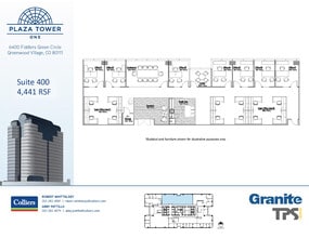 6400 S Fiddlers Green Cir, Greenwood Village, CO for lease Floor Plan- Image 1 of 2