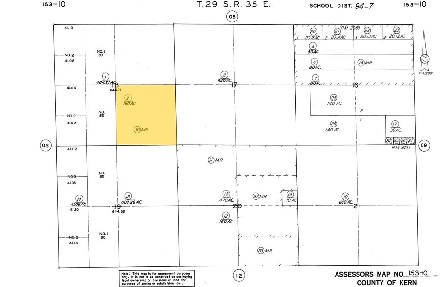 Kelso Valley Rd, Weldon, CA for sale - Plat Map - Image 3 of 5