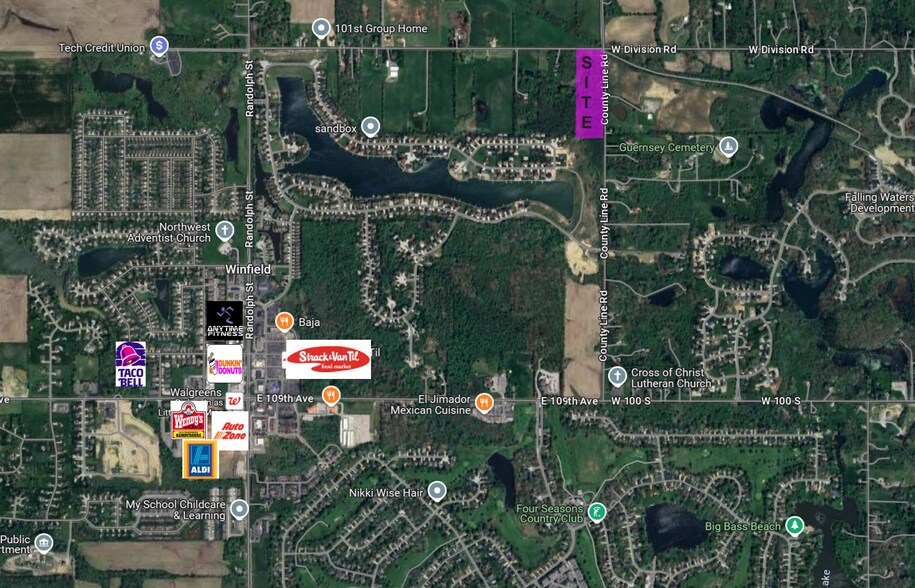 10111 County Line Rd, Crown Point, IN à vendre - Aérien - Image 1 de 1