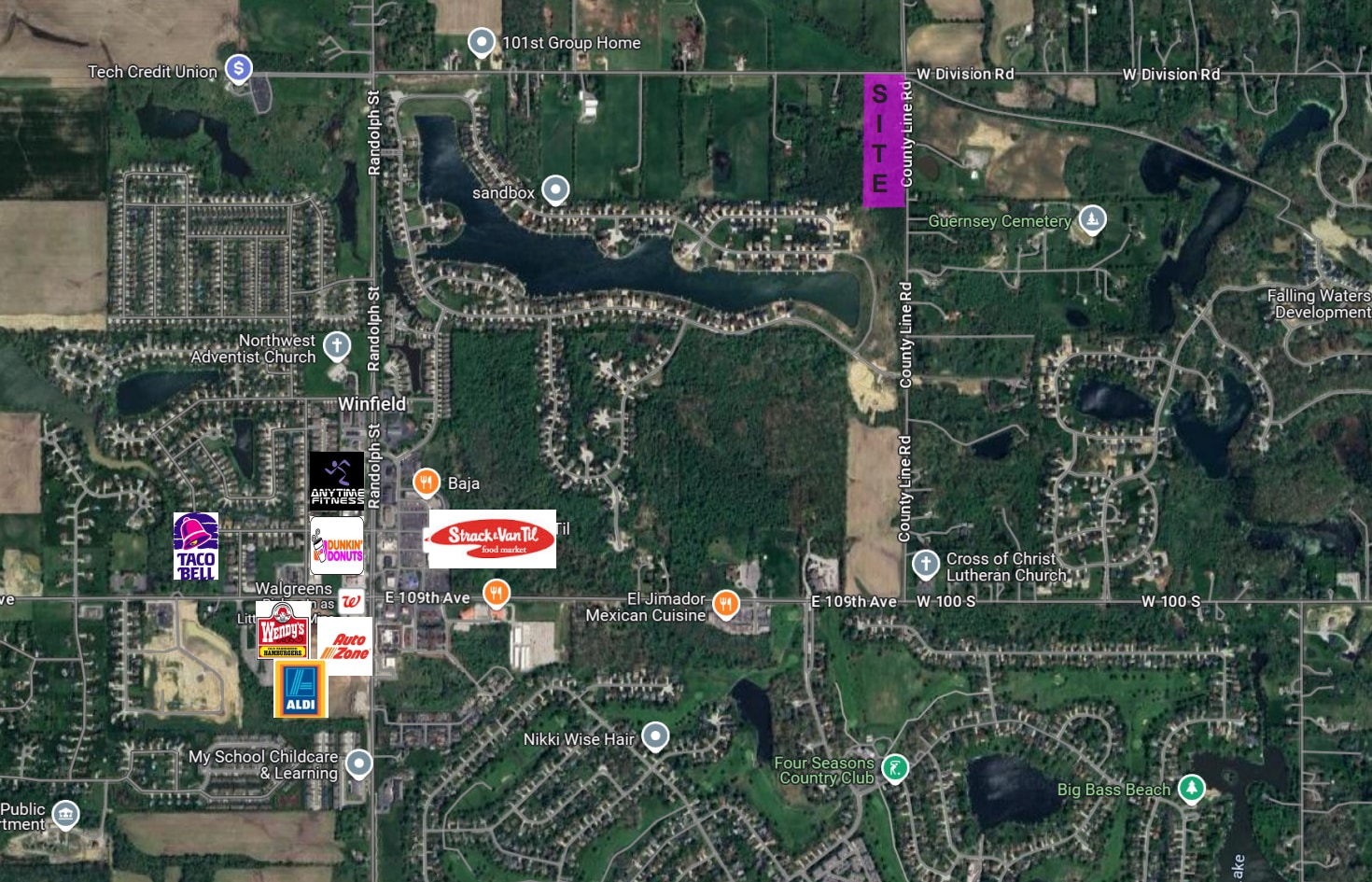 10111 County Line Rd, Crown Point, IN for sale Aerial- Image 1 of 2