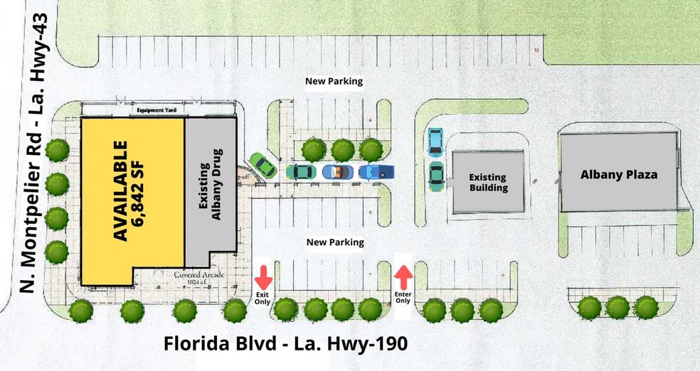 19067 Florida Blvd, Albany, LA à louer - Photo du bâtiment - Image 3 de 6