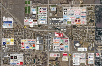 2556 N Greenwich Rd, Wichita, KS - AERIAL map view