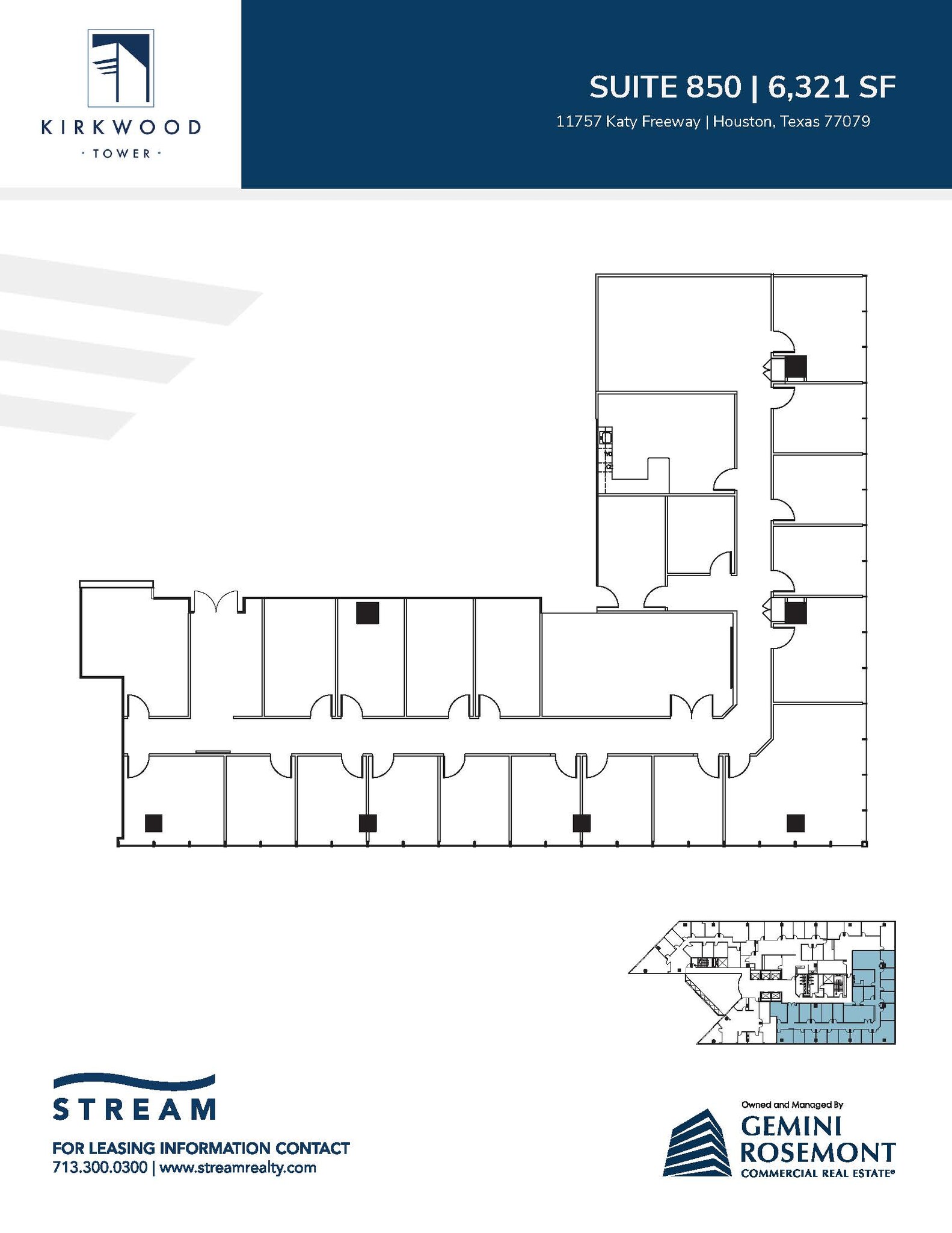 11757 Katy Fwy, Houston, TX à louer Plan d’étage- Image 1 de 1