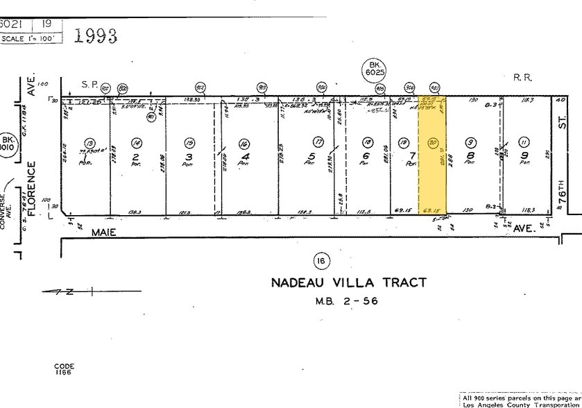 7512 Maie Ave, Los Angeles, CA à louer - Plan cadastral - Image 2 de 26