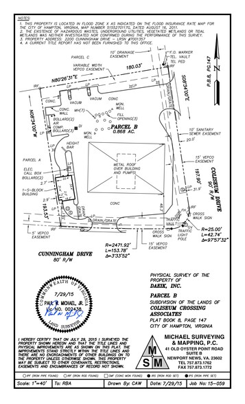 2200 Coliseum Dr, Hampton, VA à louer - Plan de site - Image 2 de 2