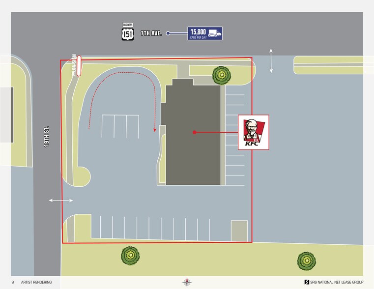 1925 7th Ave, Marion, IA à louer - Plan de site - Image 2 de 9