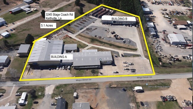 Plus de détails pour 3245 Stagecoach Rd, Keithville, LA - Industriel à vendre