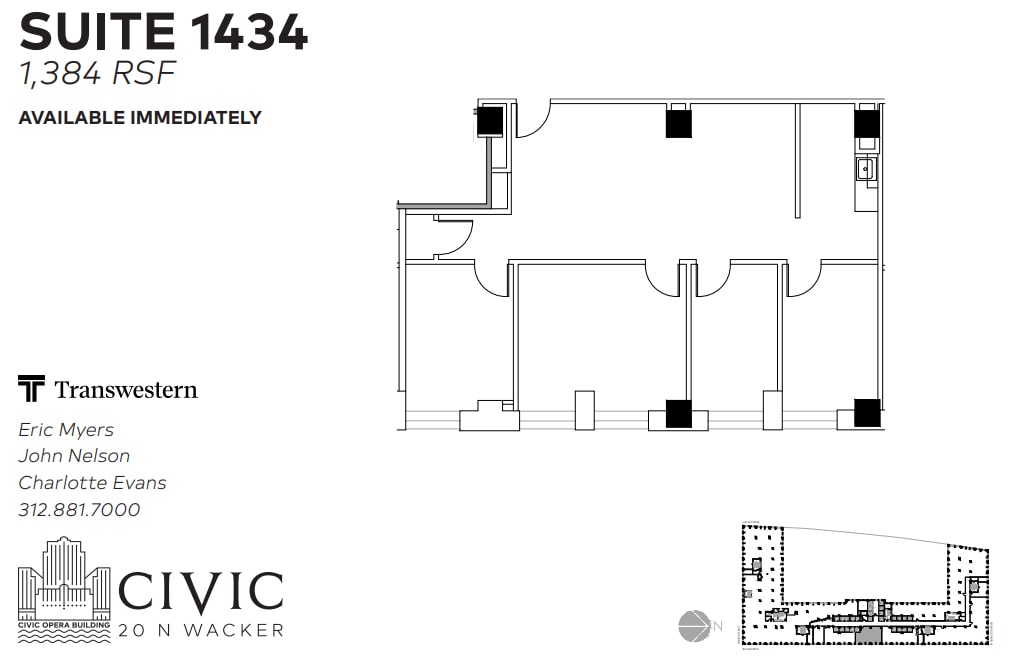 20 N Wacker Dr, Chicago, IL à louer Plan d’étage- Image 1 de 1