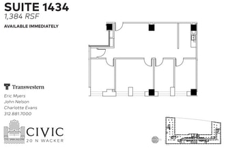 20 N Wacker Dr, Chicago, IL à louer Plan d’étage- Image 1 de 1