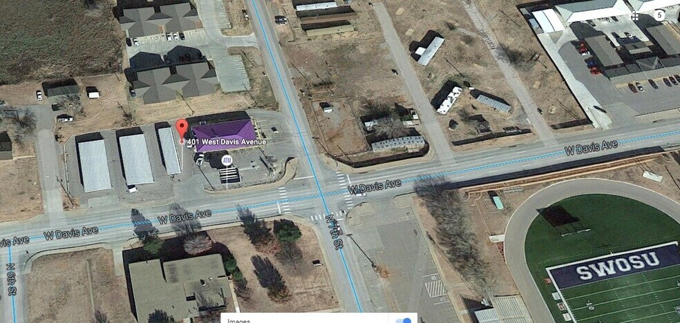 401 W Davis Ave, Weatherford, OK à vendre - Aérien - Image 1 de 1