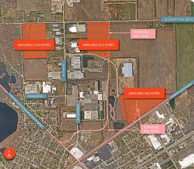 Severs Rd, La Porte, IN à vendre - Aérien - Image 2 de 2