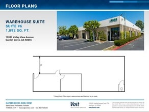 12802 Valley View St, Garden Grove, CA for lease Floor Plan- Image 1 of 1
