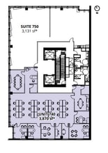 510 Seymour St, Vancouver, BC à louer Plan d’étage- Image 1 de 1