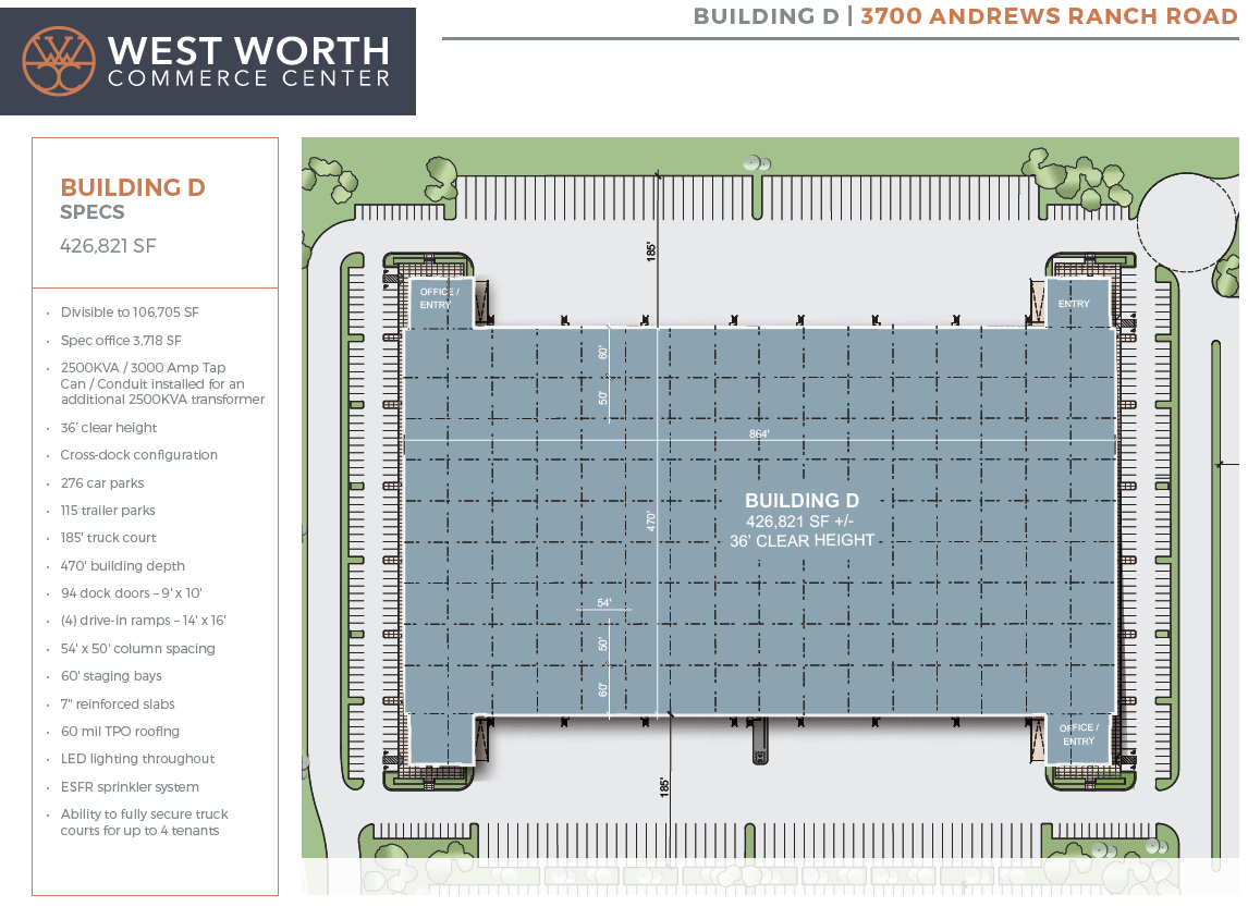 3601 Alemeda St, Fort Worth, TX à louer Plan de site- Image 1 de 1