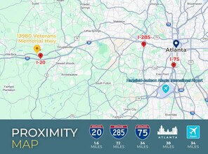 13980 Veterans Memorial Hwy, Winston, GA - Aerial  map view