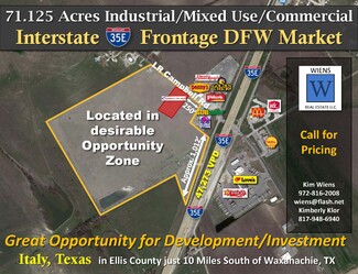 Plus de détails pour 154 Interstate 35E, Italy, TX - Terrain à vendre