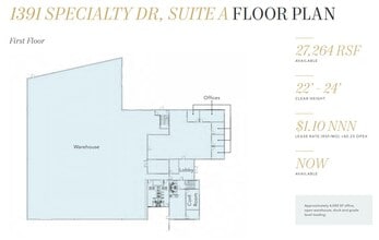 1300 Specialty Dr, Vista, CA for lease Floor Plan- Image 1 of 3