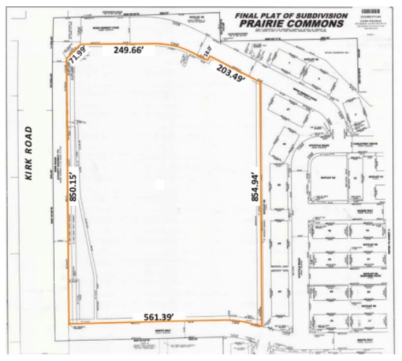 Kirk Rd & Wind Energy Pass Rd, Batavia, IL à vendre - Plan de site - Image 3 de 3