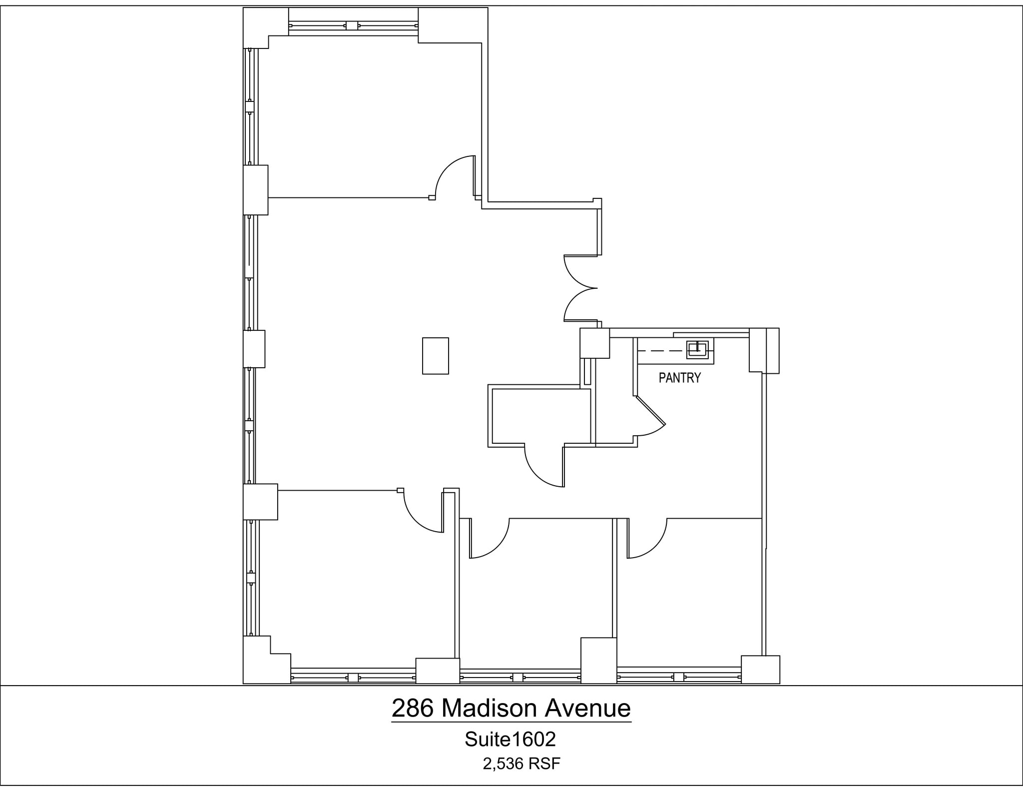 286 Madison Ave, New York, NY à louer Plan de site- Image 1 de 1