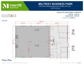 1730 Twin Springs Rd, Baltimore, MD for lease Floor Plan- Image 1 of 1