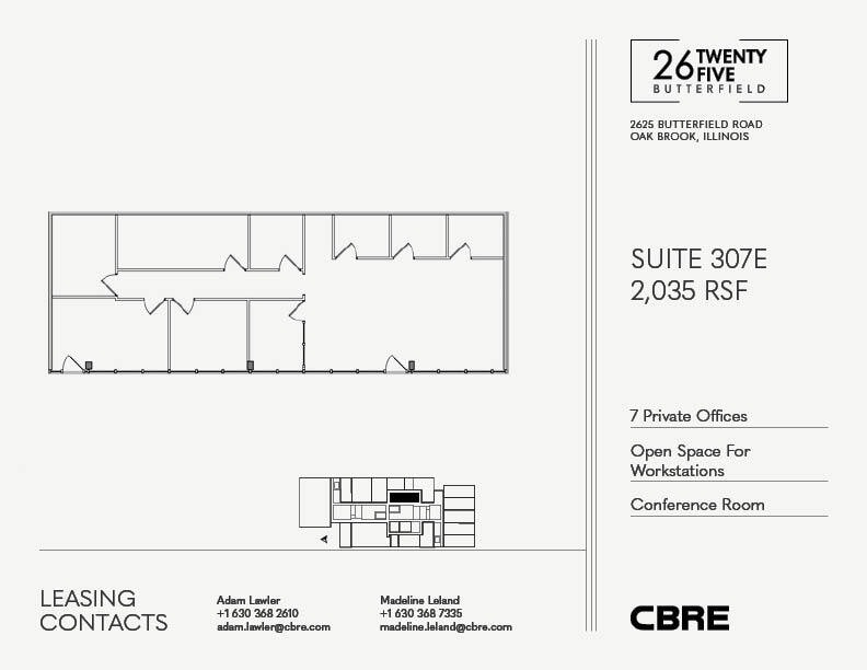 2625 Butterfield Rd, Oak Brook, IL for lease Floor Plan- Image 1 of 1