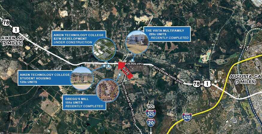 2601 Jefferson Davis Hwy, Warrenville, SC à louer - Photo du bâtiment - Image 3 de 5