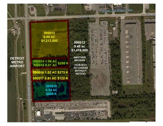 More details for 11201 Middlebelt Rd, Romulus, MI - Land for Sale