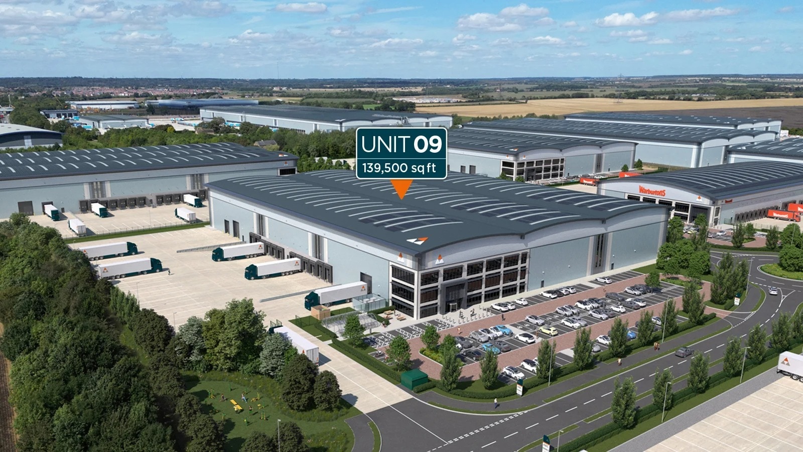 Pegasus Dr, Biggleswade à louer Aérien- Image 1 de 1