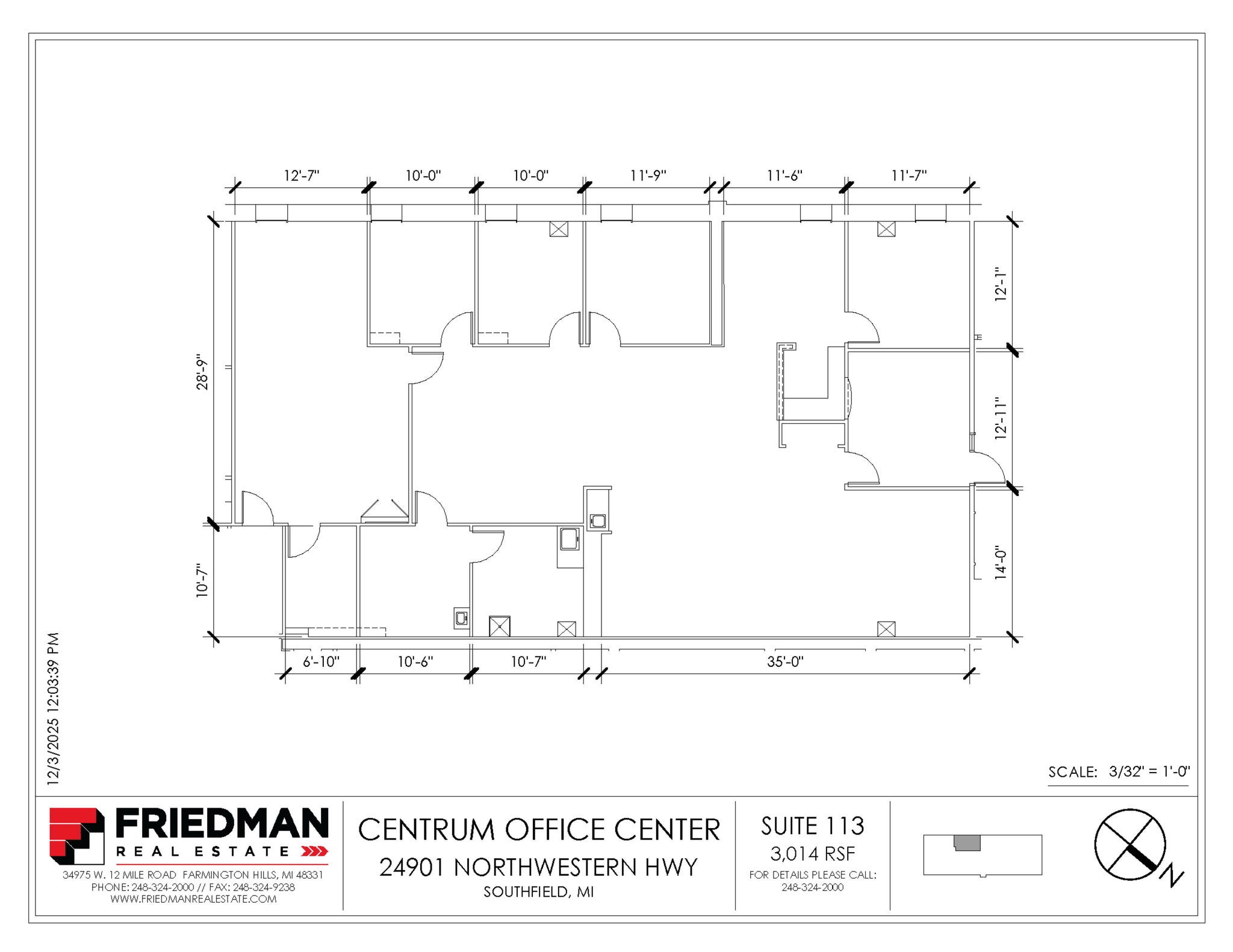 24901 Northwestern Hwy, Southfield, MI for lease Floor Plan- Image 1 of 1