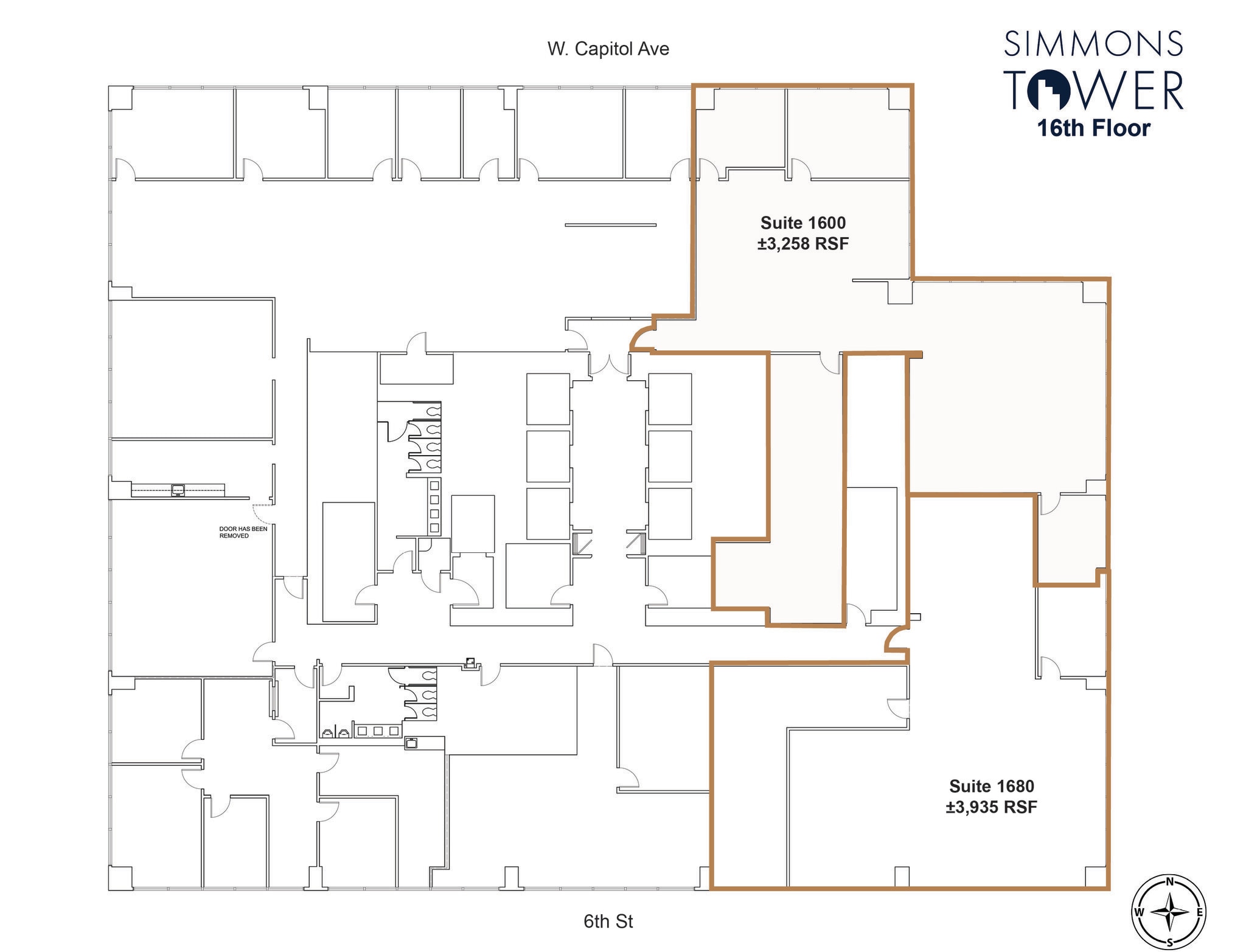 425 W Capitol Ave, Little Rock, AR à louer Plan d’étage- Image 1 de 3