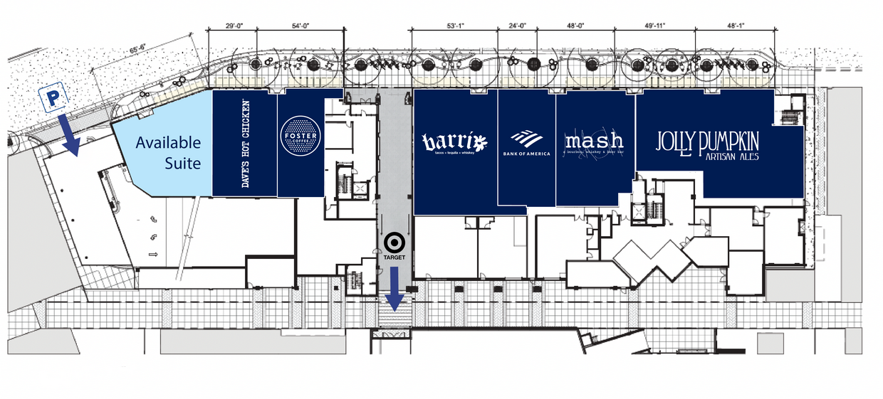 205 E Grand River Ave, East Lansing, MI for lease Site Plan- Image 1 of 9