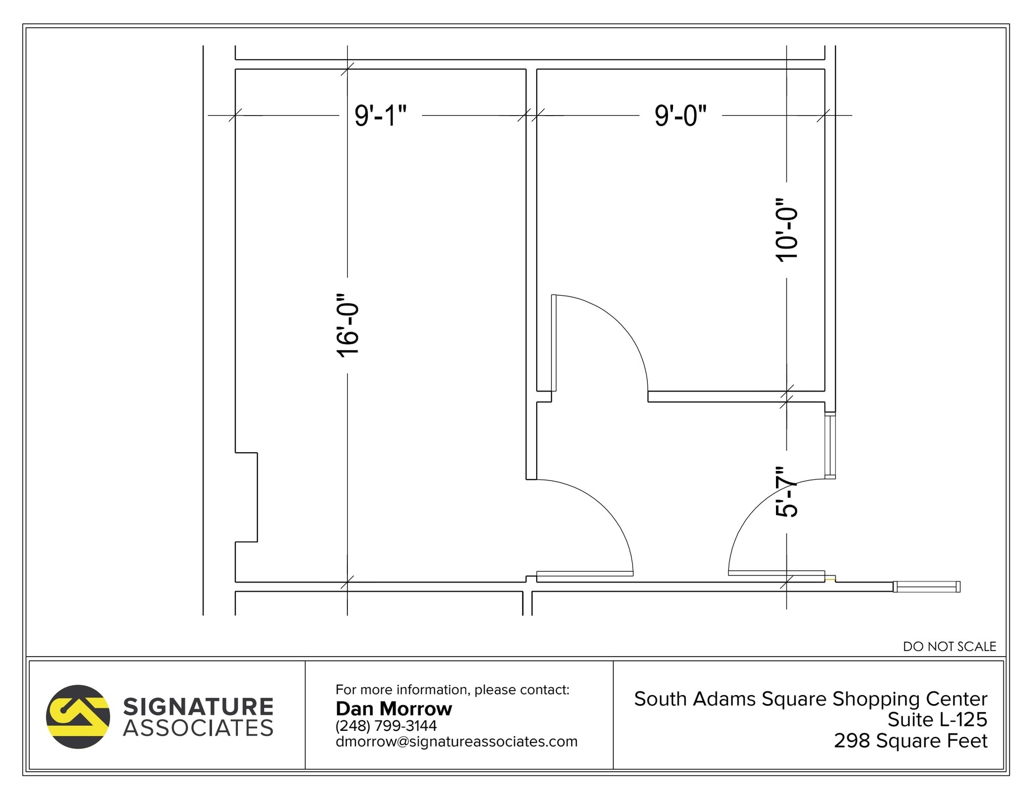 725 S Adams Rd, Birmingham, MI for lease Floor Plan- Image 1 of 1