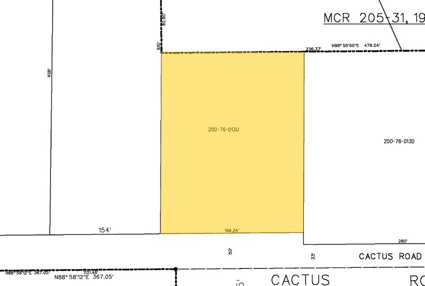 6660 W Cactus Rd, Glendale, AZ à louer - Plan cadastral - Image 2 de 2