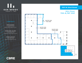 1301 W 22nd St, Oak Brook, IL for lease Floor Plan- Image 2 of 12