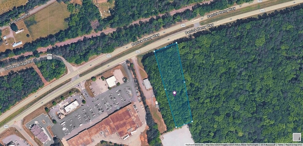 Patrick Henry (US Rte 360) Hwy, Amelia Court House, VA for sale - Aerial - Image 2 of 3