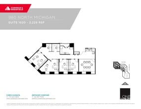 980 N Michigan Ave, Chicago, IL à louer Plan d’étage- Image 1 de 1
