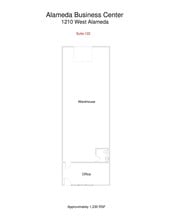 1210 W Alameda Dr, Tempe, AZ à louer Plan d’étage- Image 1 de 5