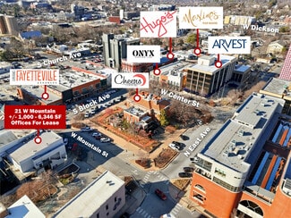 Plus de détails pour 21 W Mountain St, Fayetteville, AR - Bureau, Commerce de détail à louer