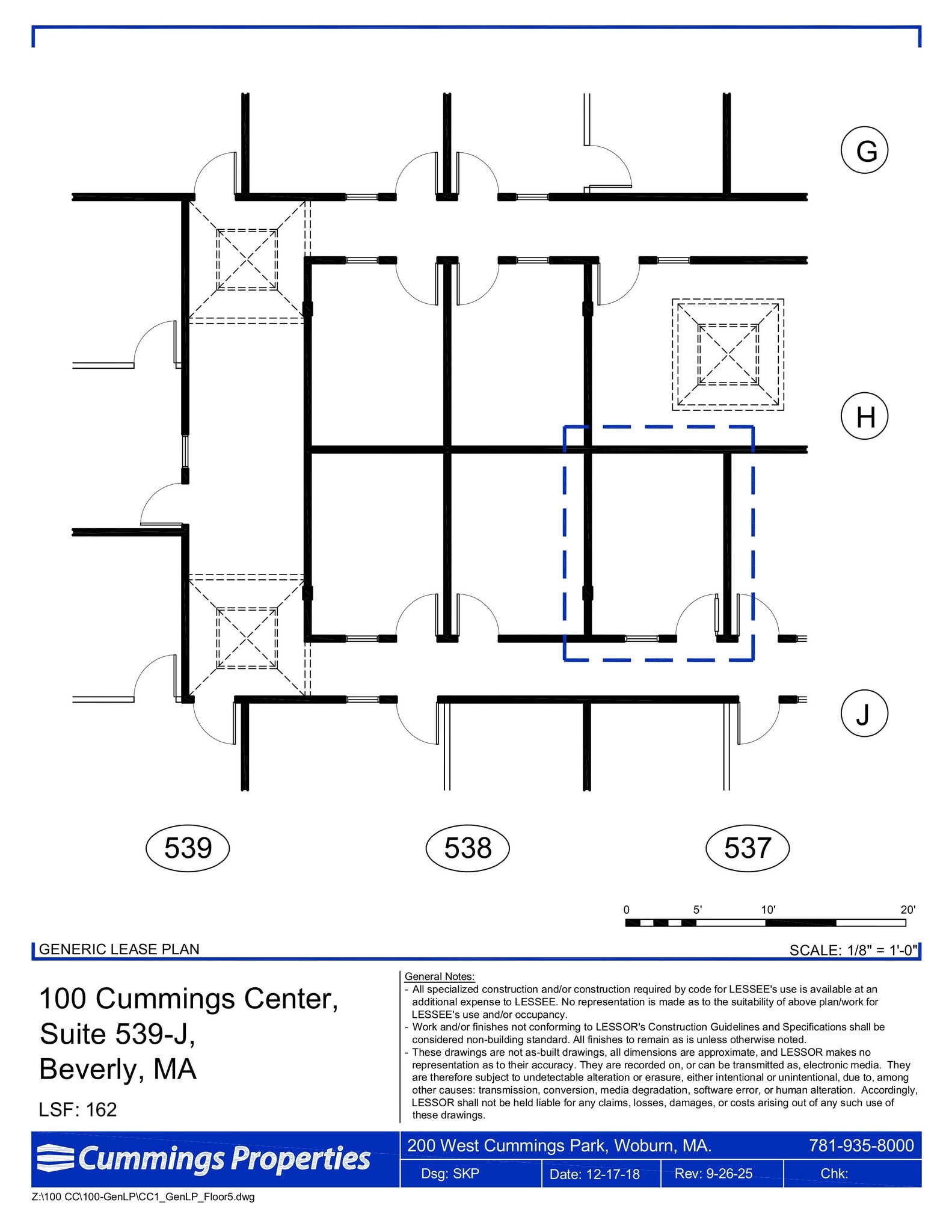 100 Cummings Ctr, Beverly, MA à louer Plan d’étage- Image 1 de 1