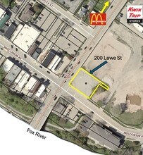 200 Lawe St, Kaukauna, WI - Aérien  Vue de la carte