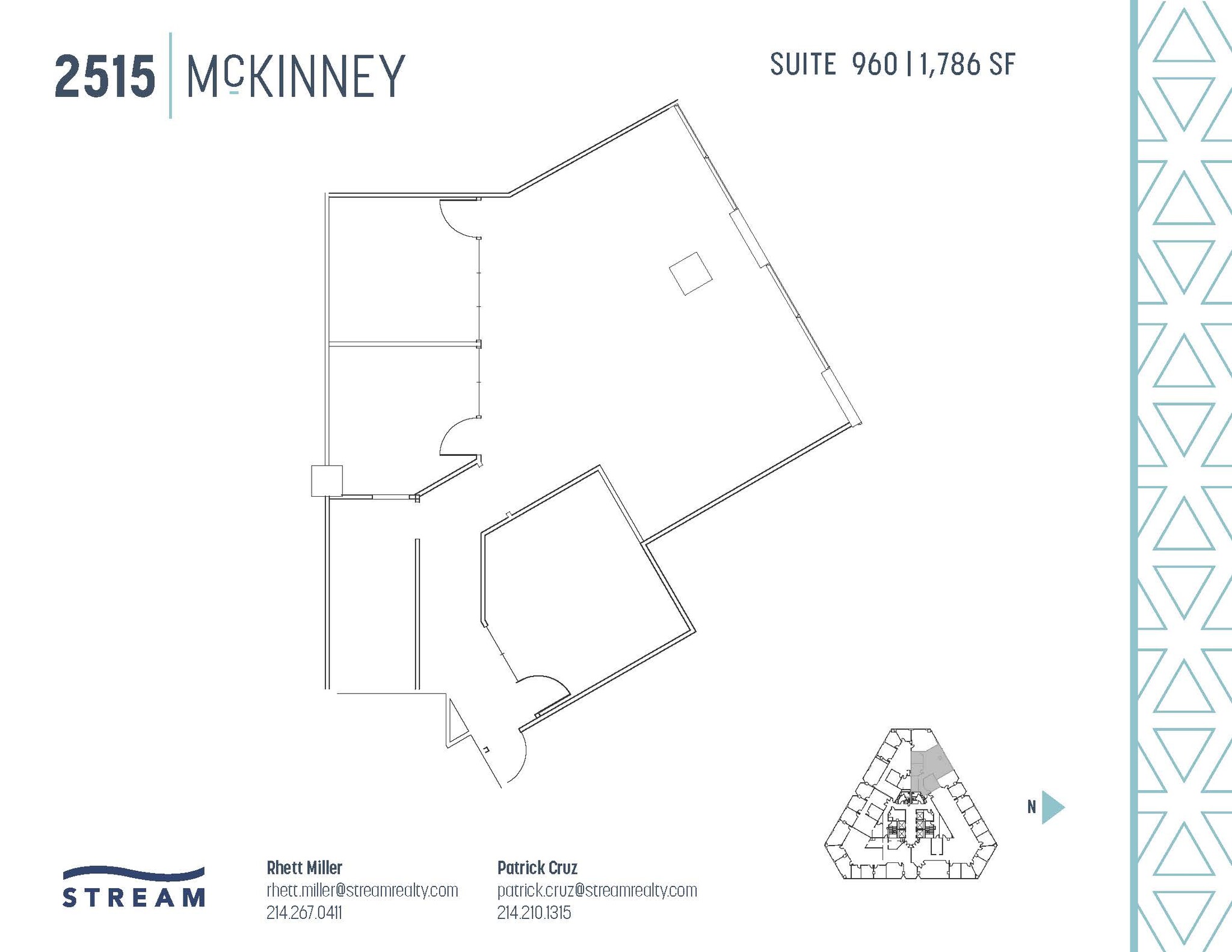 2515 McKinney Ave, Dallas, TX à louer Plan d  tage- Image 1 de 1