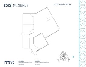 2515 McKinney Ave, Dallas, TX à louer Plan d  tage- Image 1 de 1