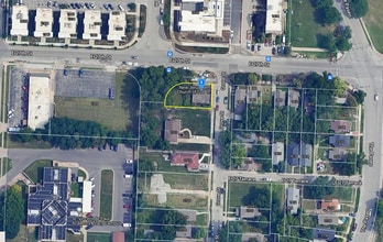 1335 E 27th St, Kansas City, MO - AERIAL  map view