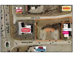 529 Midway Blvd, Elyria, OH - AERIAL  map view