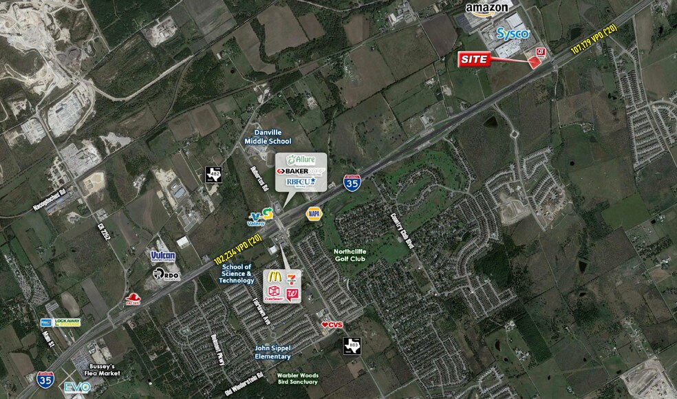 Interstate 35 @ Schwab Road, New Braunfels, TX à vendre - Aérien - Image 3 de 4