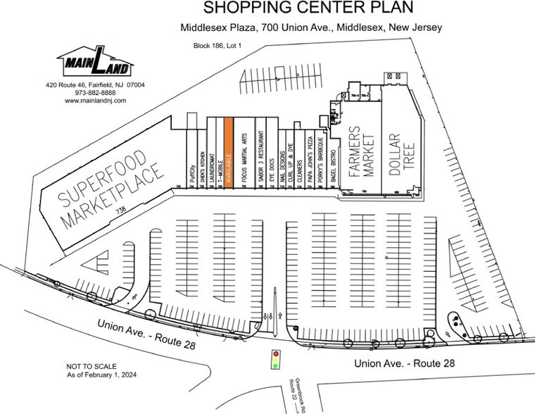 738 Union Ave, Middlesex, NJ à louer - Plan de site - Image 2 de 2