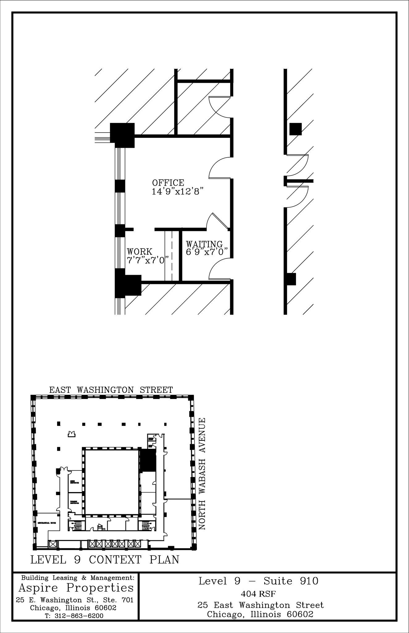 25 E Washington St, Chicago, IL à louer Plan de site- Image 1 de 1