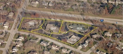 1525-1551 Park Pl, Ashwaubenon, WI - Aerial  map view