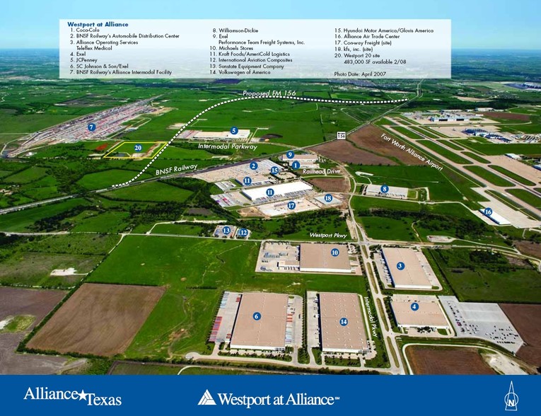 1200 Intermodal Pky, Haslet, TX à louer - Aérien - Image 2 de 7