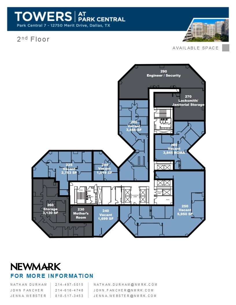 12750 Merit Dr, Dallas, TX à louer Plan d’étage- Image 1 de 2